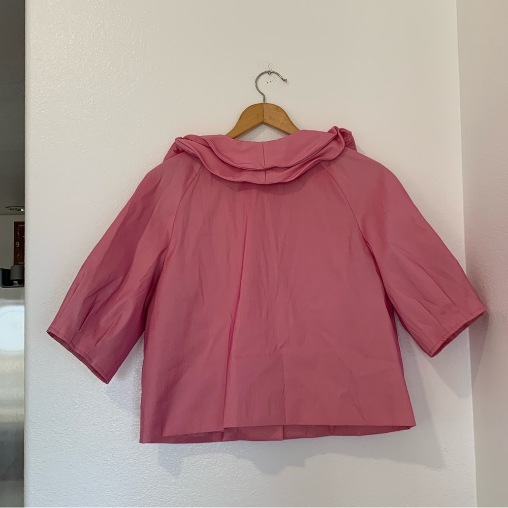 Pink Ruffled Women's Jacket - Picture 6 of 6